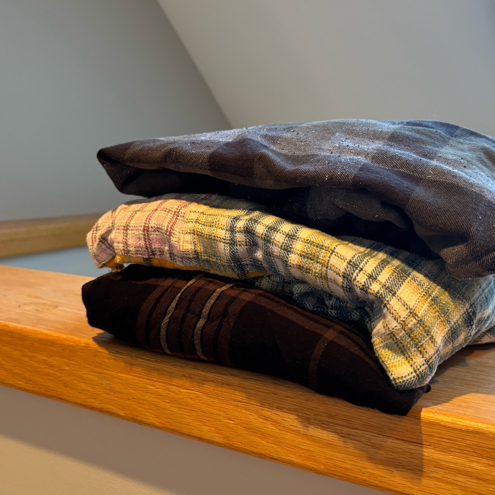 3x FLANNEL SHIRT STACK
